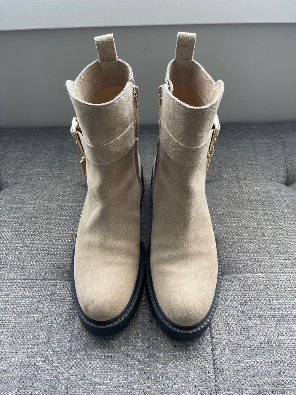 GUC Coach Lacey Suede Bootie Size 7.5 Retail $275 - Picture 7 of 11